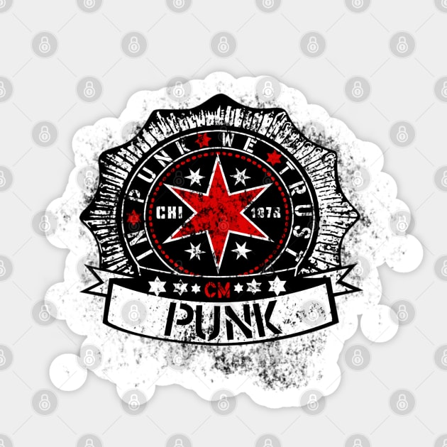 CM Punk Red Star Sticker by TheBalestvictus